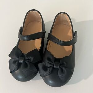 Black Toddler Girl Dress Shoes Size 9.5
